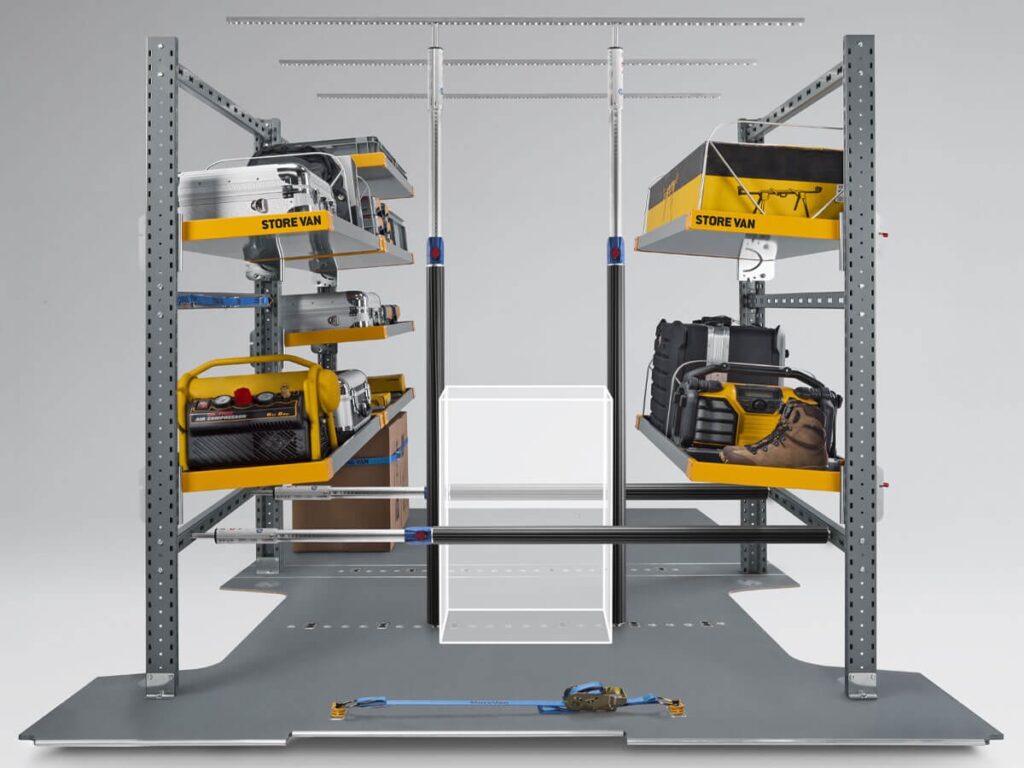 Storevan light shelves