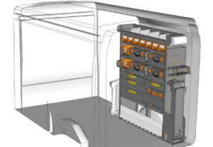 Storevan bedrijfswageninrichting Ford Transit L2H2