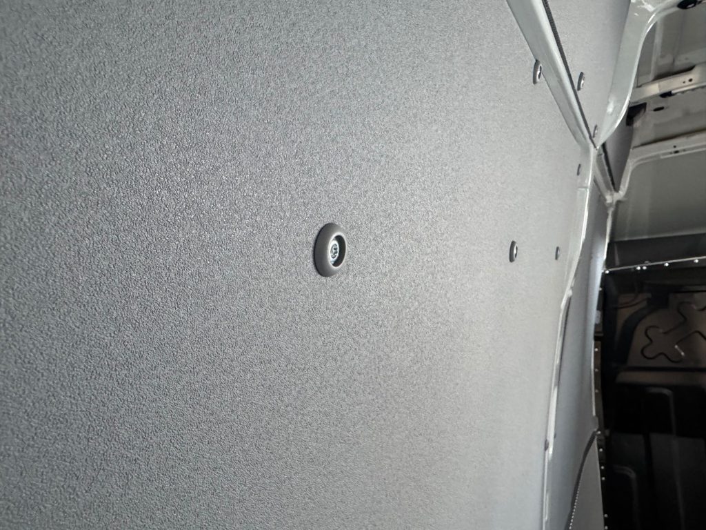 Laadruimte bekleding in een bestelwagen