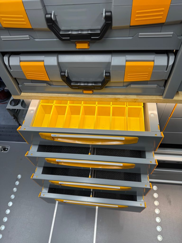 Modules voor bedrijfswageninrichting
