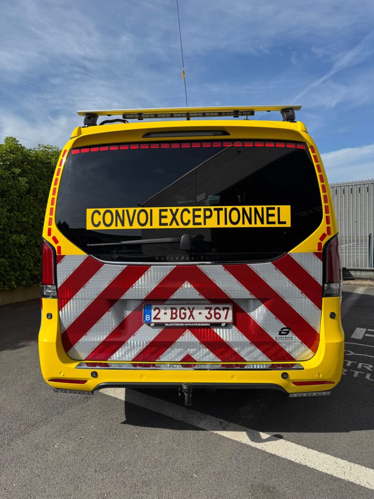 Realisatie uitzonderlijk vervoer, bedrijfswageninrichting