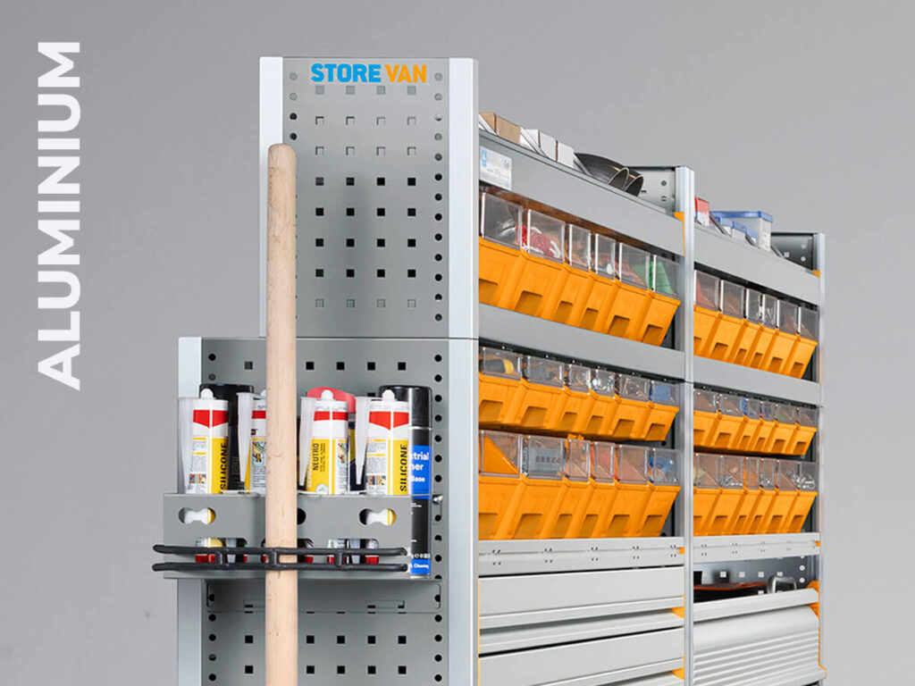 Storevan aluminium licht gewicht inrichting